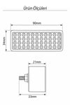 Universal Motosiklet Led Kedi Gözü 44 Ledli