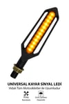 Universal Sinyal Ledi Çift Renk Kayar Led Vidalı | Tüm Motosikletler İle Uyumlu