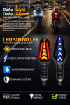 Universal Sinyal Ledi Çift Renk Kayar Led Vidalı | Tüm Motosikletler İle Uyumlu