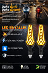 Universal Sinyal Ledi Drl Kayar Led Tek Renk Vidalı | Tüm Motosikletler İle Uyumlu