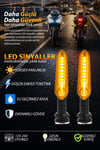 Universal Sinyal Ledi Kayar Led Tek Renk | Tüm Motosikletler İle Uyumlu