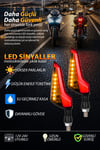 Universal Sinyal Ledi L Kasa Çift Renk Led Vidalı | Tüm Motosikletler İle Uyumlu