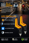 Universal Sinyal Ledi L Kasa Kayar Led Vidalı | Tüm Motosikletler İle Uyumlu