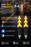 Universal Sinyal Ledi Ok Kayar Led Tek Renk Vidalı | Tüm Motosikletler İle Uyumlu