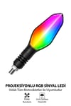Universal Sinyal Ledi Rgb ve Amber Renk Mercekli Yuvarlak Kasa Vidalı | Tüm Motosikletler İle Uyumlu