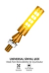 Universal Sinyal Ledi Süper Led Tek Renk Cnc Kasa | Tüm Motosikletler İle Uyumlu