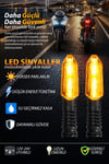 Universal Sinyal Ledi Tek Renk | Tüm Motosikletler İle Uyumlu