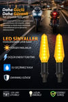Universal Sinyal Ledi Tek Renk Vidalı | Tüm Motosikletler İle Uyumlu