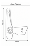 Vespa GTS / GTV / Sprint Modelleri İle Uyumlu Artçı Tutamaç Cnc Siyah