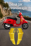 Vespa Gts Gtv Uyumlu 2 Parça Radyatör Koruma Izgarası 2023-2026 Cnc Gold