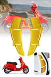 Vespa Gts Gtv Uyumlu 2 Parça Radyatör Koruma Izgarası 2023-2026 Cnc Gold