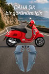 Vespa Gts Gtv Uyumlu 2 Parça Radyatör Koruma Izgarası 2023-2026 Cnc Titanyum