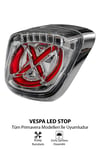 Vespa Primavera Led Stop Lambası Gümüş Kasa