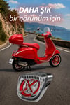 Vespa Primavera Led Stop Lambası Gümüş Kasa