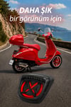 Vespa Primavera Led Stop Lambası Siyah Kasa