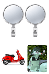 Vespa Tüm Modeller İle Uyumlu Gidon Aynası Gümüş