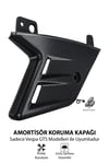 Vespa Uyumlu Amortisör Koruma Kapağı GTS Cnc Siyah