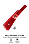 Vespa Uyumlu Artçı Basamak Uzatma GTS GTV Cnc Kırmızı