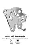 Vespa Uyumlu Motor Bağlantı Aparatı Cnc Gümüş
