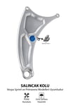 Vespa Uyumlu Salıncak Kolu Spirnt Primavera Cnc Gümüş
