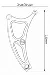 Vespa Uyumlu Salıncak Kolu Spirnt Primavera Cnc Siyah