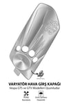 Vespa Uyumlu Varyatör Hava Girş Kapağı GTS GTV Cnc Gümüş