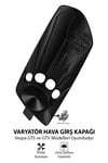 Vespa Uyumlu Varyatör Hava Girş Kapağı GTS GTV Cnc Siyah