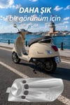 Vespa Uyumlu Varyatör Hava Girş Kapağı GTS GTV Cnc Gümüş