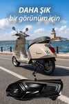 Vespa Uyumlu Varyatör Kapağı GTS GTV Parlak Siyah
