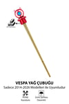 Vespa Uyumlu Yağ Çubuğu 2014-2026 Cnc Kırmızı