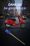 Vespa Uyumlu Yağ Çubuğu 2014-2026 Cnc Mavi