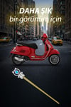 Vespa Uyumlu Yağ Çubuğu 2014-2026 Cnc Gümüş