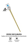 Vespa Uyumlu Yağ Çubuğu 2014-2026 Cnc Gümüş