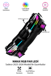 Yamaha Nmax Turbo Uyumlu Rgb Far Ledi 2025-2026 Telefon Kontrollü
