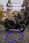 Yamaha Nmax Uyumlu Kadran Çerçevesi 2025-2026 Cnc Mavi