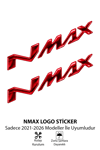 Yamaha Nmax Uyumlu Logo Sticker 2021-2026 Kırmızı