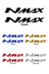 Yamaha Nmax Uyumlu Logo Sticker 2021-2026 Siyah