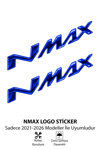 Yamaha Nmax Uyumlu Logo Sticker 2021-2026 Mavi