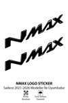 Yamaha Nmax Uyumlu Logo Sticker 2021-2026 Siyah