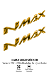 Yamaha Nmax Uyumlu Logo Sticker 2021-2026 Gold