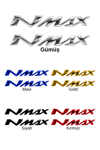 Yamaha Nmax Uyumlu Logo Sticker 2021-2026 Gümüş