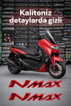 Yamaha Nmax Uyumlu Logo Sticker 2021-2026 Kırmızı