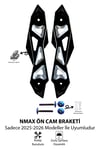 Yamaha Nmax Uyumlu Ön Cam Brekati 2025-2026 Cnc Siyah