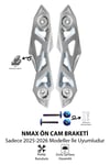 Yamaha Nmax Uyumlu Ön Cam Brekati 2025-2026 Cnc Gümüş