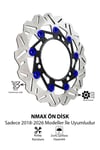Yamaha Nmax Uyumlu Ön Fren Disk 2018-2026 Cnc Mavi