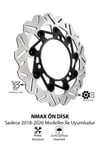 Yamaha Nmax Uyumlu Ön Fren Disk 2018-2026 Cnc Siyah