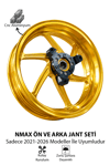 Yamaha Nmax Uyumlu Parlak Ön Arka Jant Seti Cnc Gold