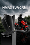 Yamaha Nmax Uyumlu Sport Tur Camı 2025-2026 Siyah