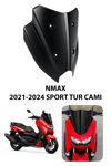 Yamaha Nmax Uyumlu Sport Tur Camı 2025-2026 Siyah