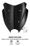 Yamaha Nmax Uyumlu Sport Tur Camı 2025-2026 Siyah